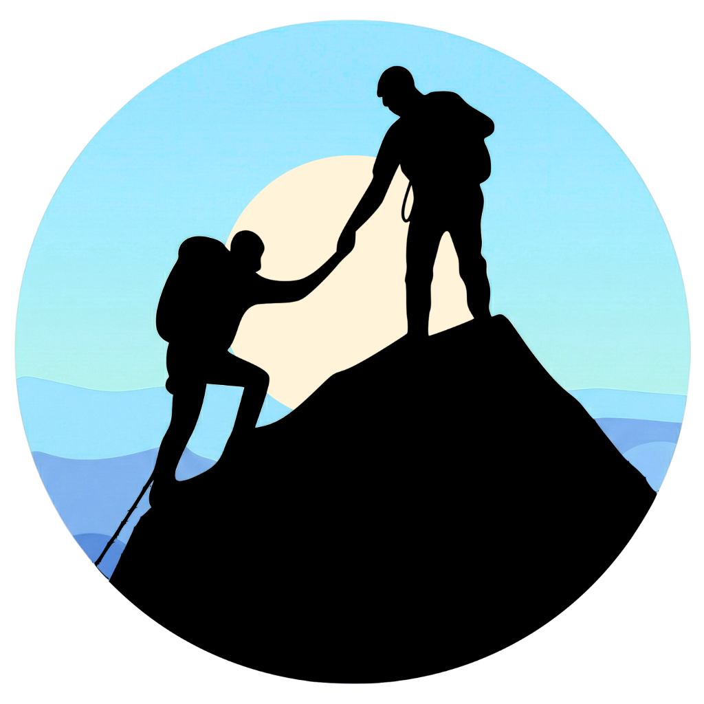 Mountain Top Consulting logo with climbers