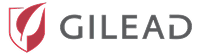 Gilead logo on black background