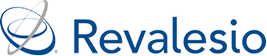 Revalesio logo with abstract design