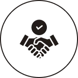 Agreement icon with checkmark